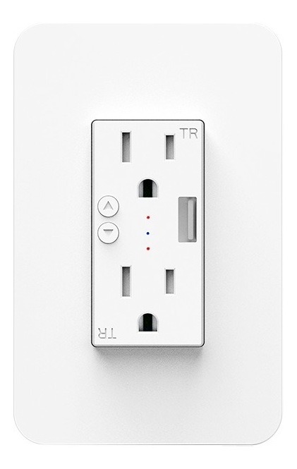 Enchufe Inteligente Wifi de Pared 15A con Puerto USB  